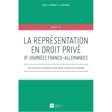 LA REPRÉSENTATION EN DROIT PRIVÉ