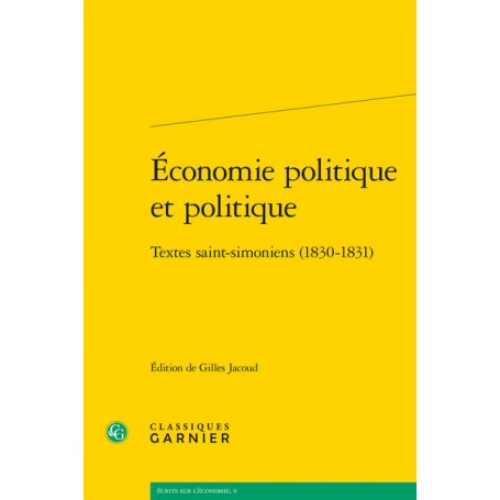 Économie politique et politique