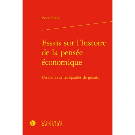 Essais sur l'histoire de la pensée économique