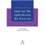 MANUEL DE LA TAXE SUR LES OPERATIONS DE BOURSE