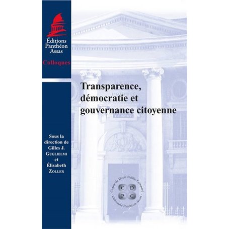 TRANSPARENCE, DÉMOCRATIE ET GOUVERNANCE CITOYENNE