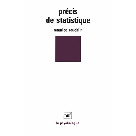 Précis de statistique. Présentation notionnelle