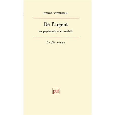 De l'argent en psychanalyse et au-delà