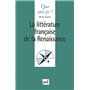 La littérature française de la Renaissance