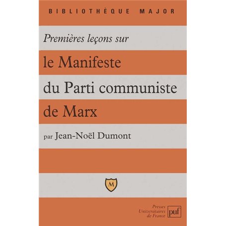 Premières leçons sur le Manifeste du parti communiste de Marx