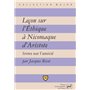 Leçon sur l'Éthique à Nicomaque d'Aristote