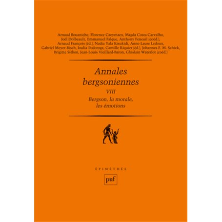 Annales bergsoniennes, VIII