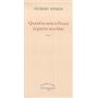 Quand tu seras à Proust, la guerre sera finie