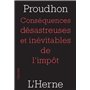 consequences desastreuses et inevitables de l'impot