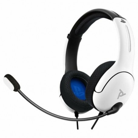 PDP Casque filaire AIRLITE: Frost White Pour PlayStation 5 et PlayStation 4