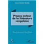 Propos autour de la littérature congolaise