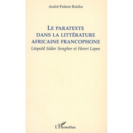Le paratexte dans la littérature africaine francophone