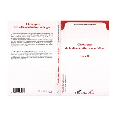 Chroniques de la démocratisation au Niger