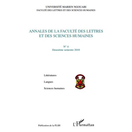 Annales de la Faculté des Lettres et des Sciences Humaines, n°4 - Deuxième semestre 2010