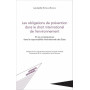 Les obligations de prévention dans le droit international de l'environnement