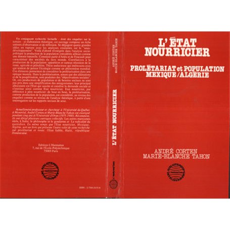 L'Etat nourricier, prolétariat et population Mexique/Algérie
