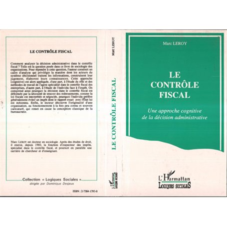 Le contrôle fiscal, Une approche cognitive de la décision administrative