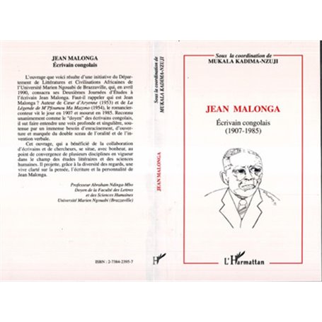 Jean Malonga, écrivain congolais (1907-1985)