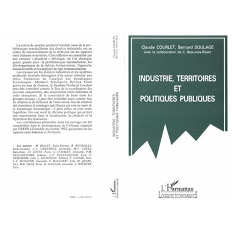 Industrie, territoires et politiques publiques