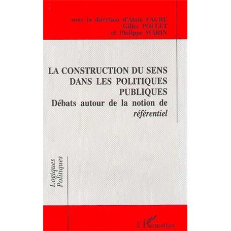La construction du sens dans les politiques publiques