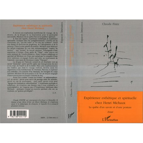 Expérience esthétique et culturelle chez Henri Michaux