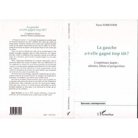 LA GAUCHE A-T-ELLE GAGNÉ TROP TÔT ?