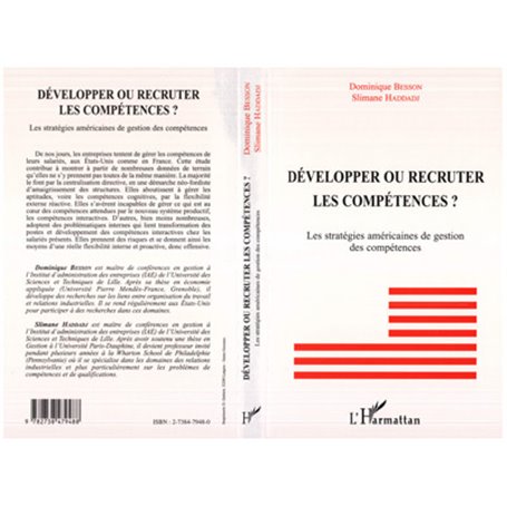 DÉVELOPPER OU RECRUTER LES COMPÉTENCES ?