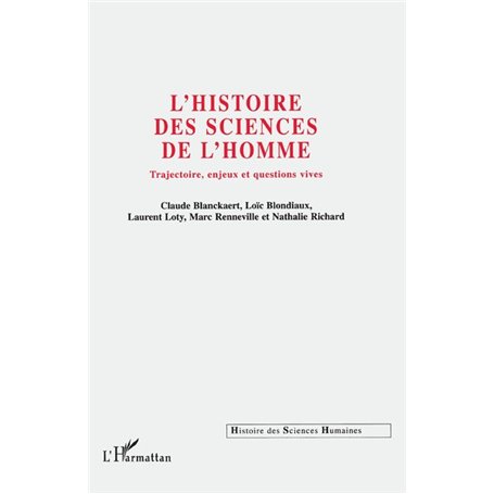 HISTOIRE DES SCIENCES DE L'HOMME