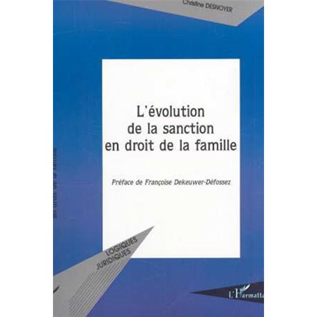 L'ÉVOLUTION DE LA SANCTION EN DROIT DE LA FAMILLE