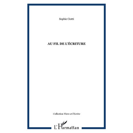 Au fil de l'écriture