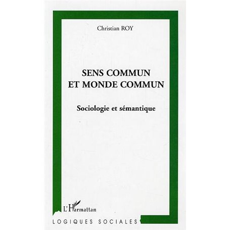 Sens commun et monde commun