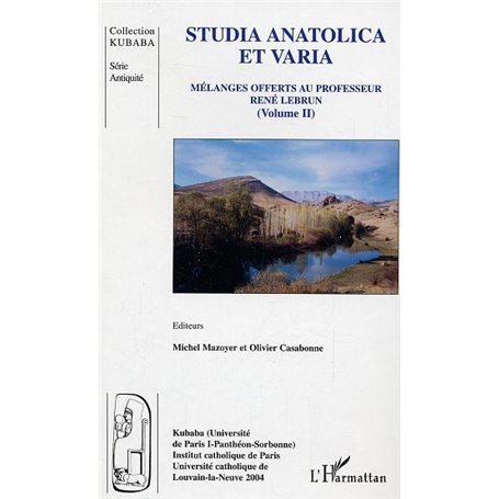 Studia anatolica et varia