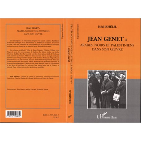 Jean Genet: Arabes, Noirs et Palestiniens
