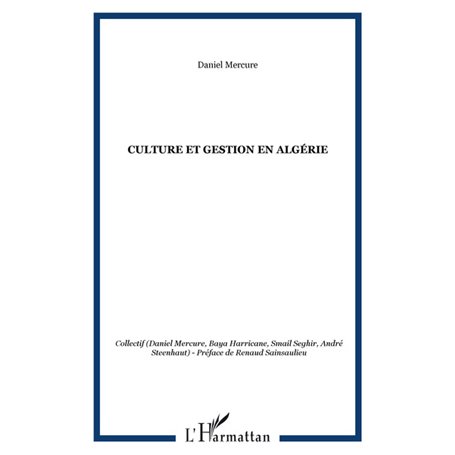 Culture et gestion en Algérie