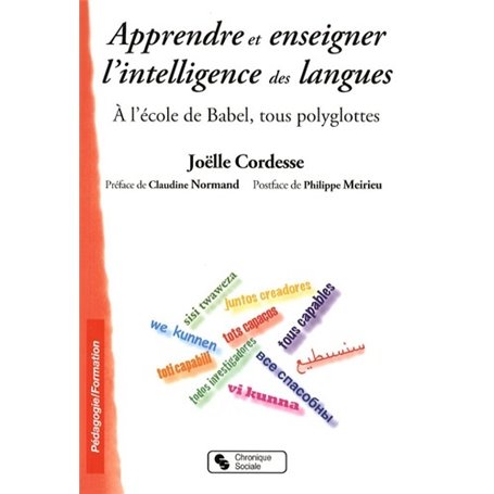 Apprendre et enseigner l'intelligence des langues à l'école de Babel, tous polyglottes