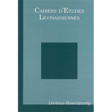 Cahiers d'études lévinassiennes n°8