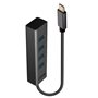 Hub USB LINDY 43325 Gris