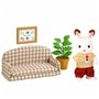 Figurine daction Sylvanian Families Papa Rabbit Chocolate and Living R