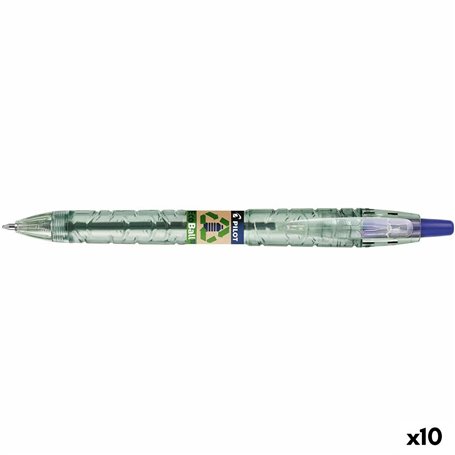 Crayon Pilot Ecoball Plastique recyclé Bleu 1 mm (10 Unités)