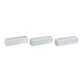 Boîte pour infusions DKD Home Decor Bleu Vert Lila Verre Bois MDF (3 U