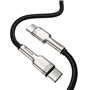 Câble USB C Baseus CATJK-C01 Noir 1 m