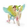 Figurine daction Schleich Fairy Surah with glitter Pegasus Plastique