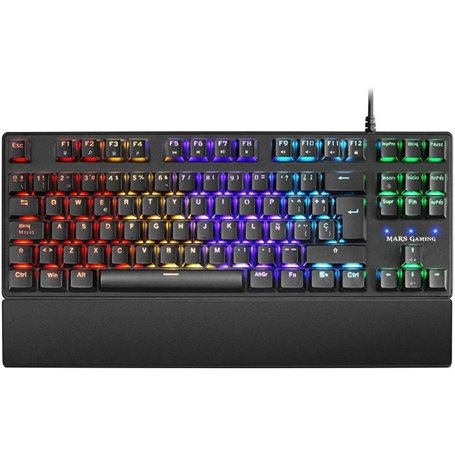 MARSGAMING Mars Gaming MKTKL, clavier H mécanique à 8 effets RGB rouge