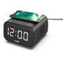 Réveil chargeur enceinte - EVOOM - EV304618 - Noir avec charge sans fi