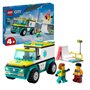 LEGO 60403 City L'Ambulance de Secours et le Snowboardeur. Jeu Enfants
