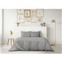 PARURE DE COUETTE LOVELY HOME - 220x240 cm - 100% COTON - GRIS CLAIR