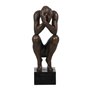Figurine Décorative Noir Cuivre Homme 16 x 19 x 47 cm