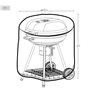 Housse de protection pour barbecue Aktive Noir 6 Unités 69,5 x 67 x 69