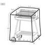 Housse de protection pour barbecue Aktive Noir 6 Unités 74,5 x 109 x 6