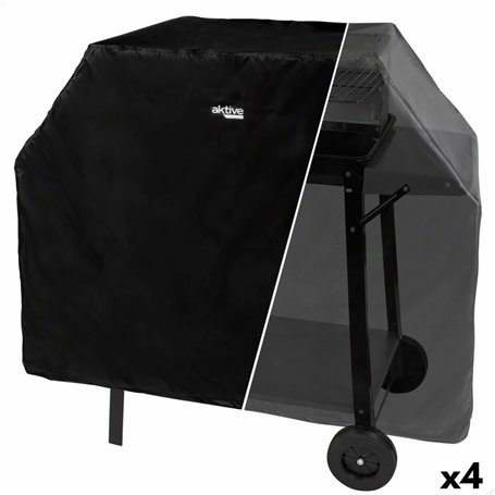 Housse de protection pour barbecue Aktive Noir 4 Unités 142 x 120 x 60